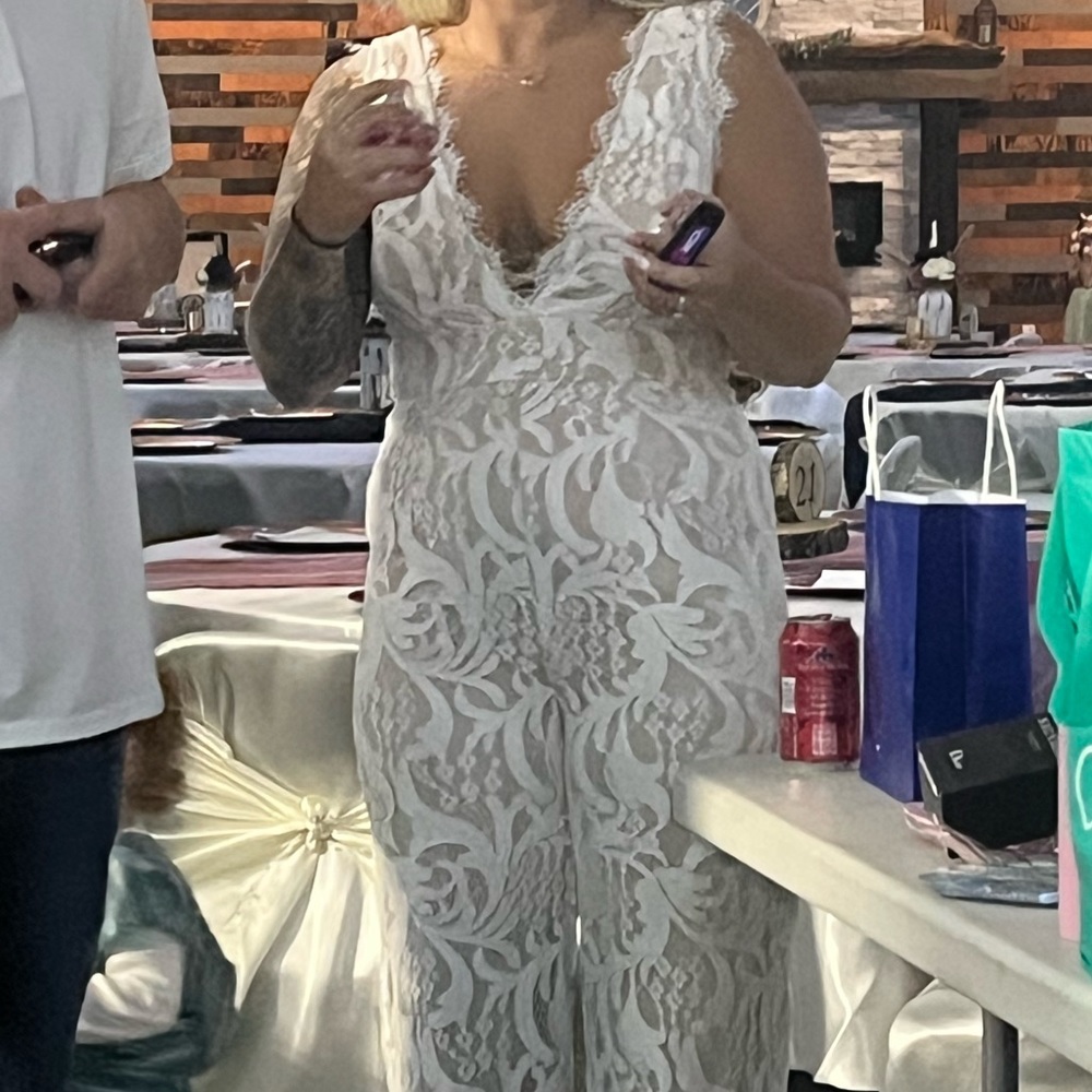 Lulus jumpsuits ivory